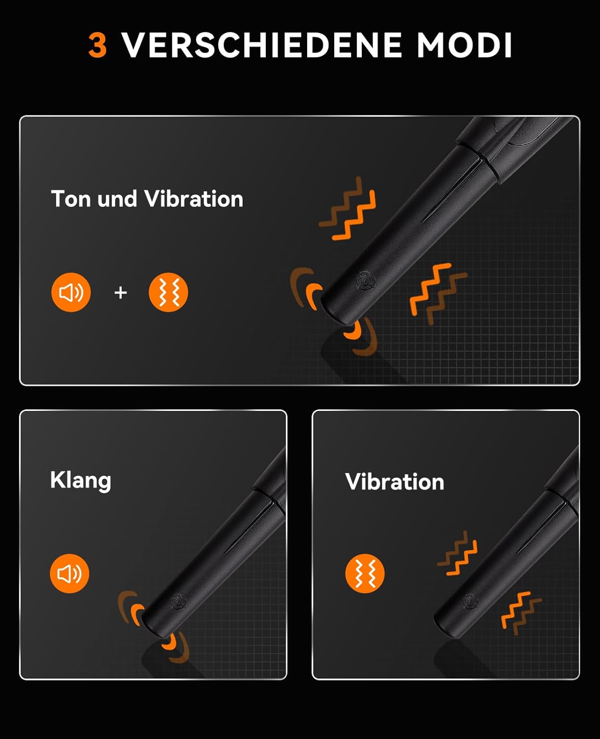 Thumbnail 2 de SUNPOW Metalldetektor Pinpointer (IP68, 360° Sonde) mit Gürtelholster – 3 Modi, Vibrations- und Audiobetrieb
