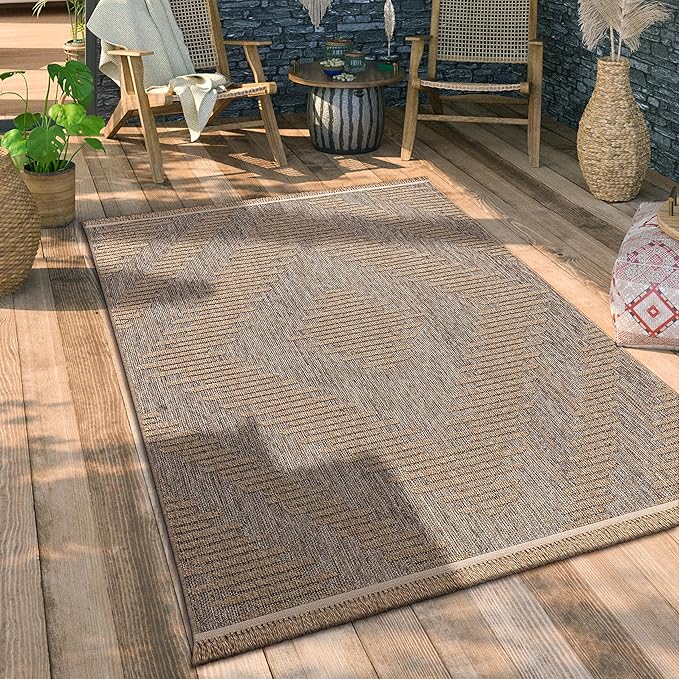 Detalle de Paco Home Alfombra Boho Chic Floral 160x220cm Beige 🌺