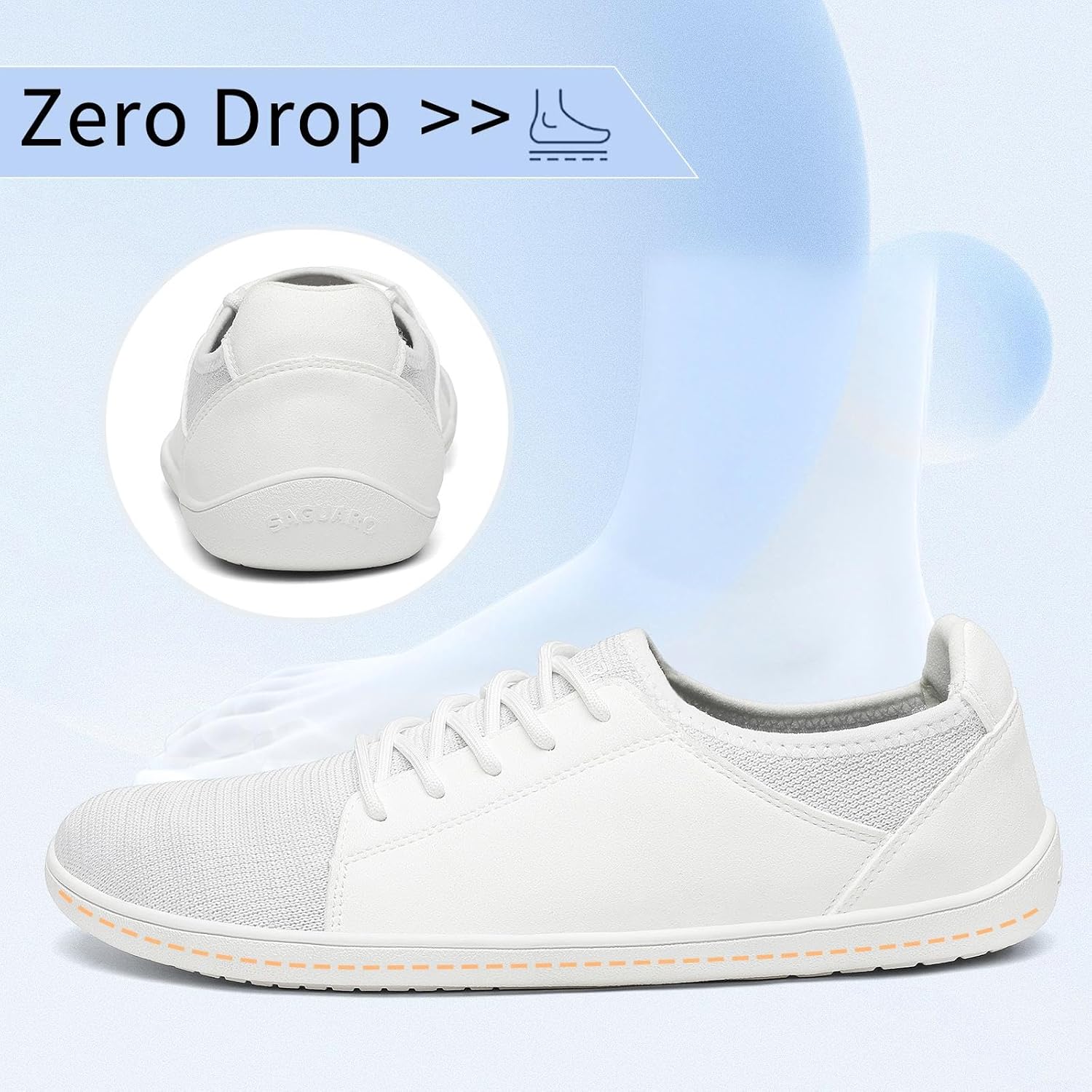Thumbnail 4 de SAGUARO Uomo Donna Minimaliste Barefoot Luck III-Casual: Scarpe traspiranti e leggere per camminare