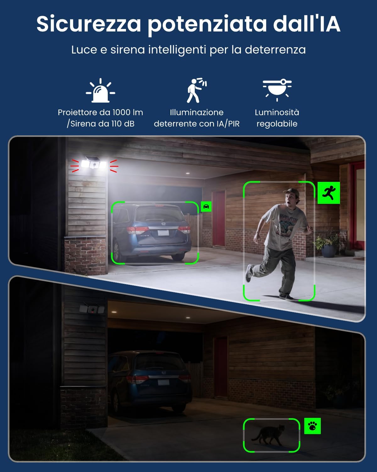 Thumbnail 4 de Reolink 2K Telecamera Wi‑Fi Esterno con Faro Solare — 150°, allarme sirena e visione notturna a colori