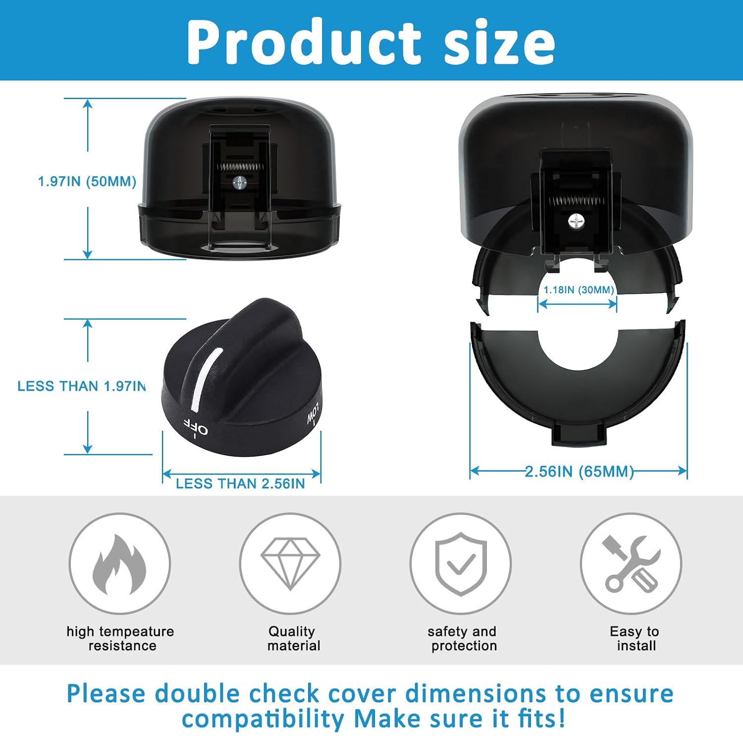 Thumbnail 1 de Gas Stove Knob Covers, PC
