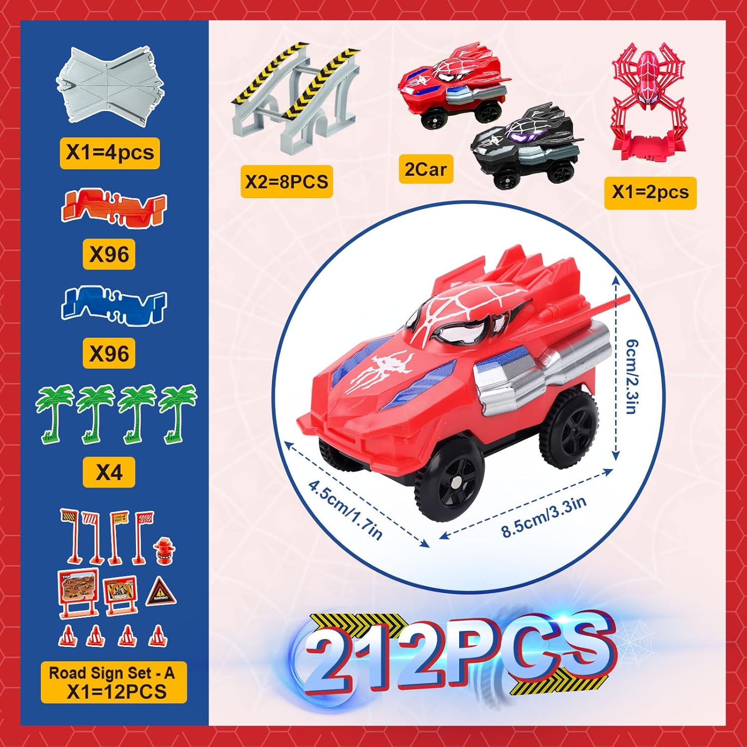 Thumbnail 5 de Spider Construction Race Track Set 212pcs