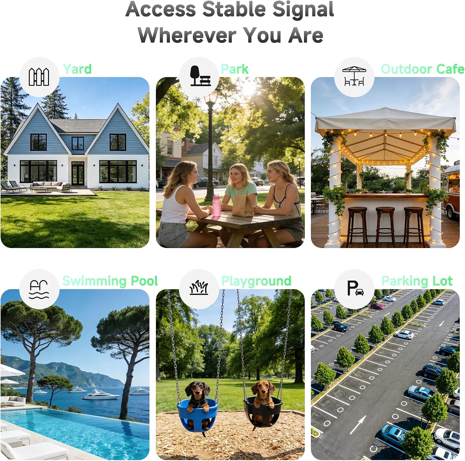 Detalle de Mekupc AX3000 Outdoor WiFi 6 Extender: Long-Range Outdoor AP for Commercial Use