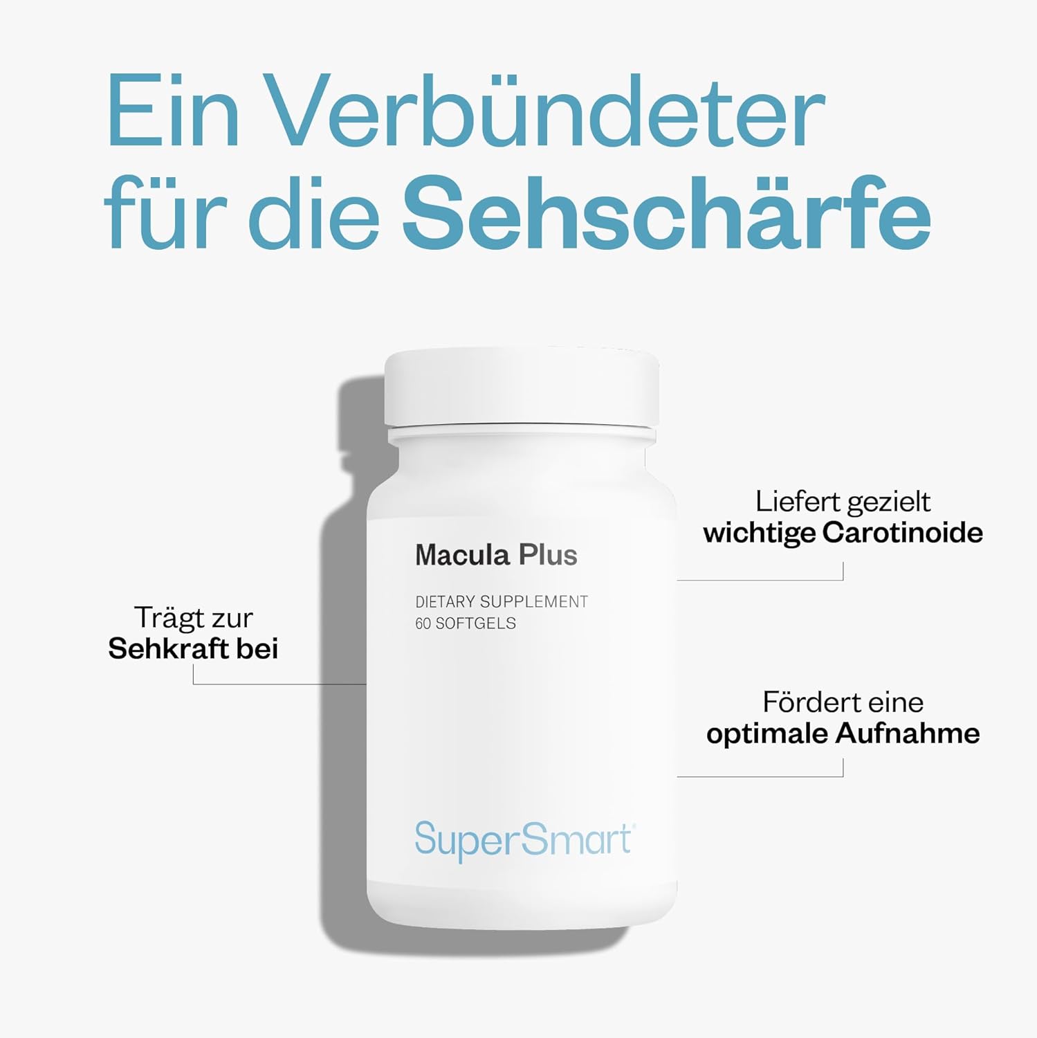Thumbnail 2 de Macula Plus von SuperSmart – Nahrungsergänzungsmittel für die Makula mit Lutein & Zeaxanthin (60 Softgels)