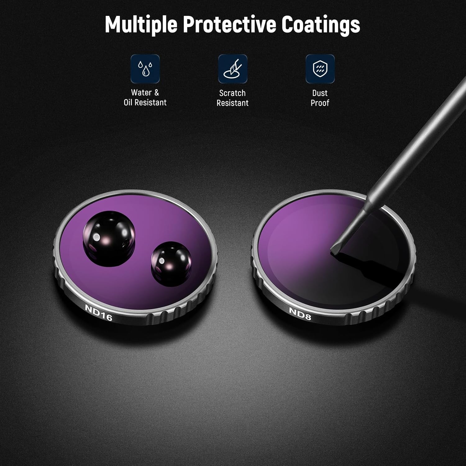 Thumbnail 4 de NEEWER GO 3S ND Filter Set (4 Pack) for Insta360 GO 3S