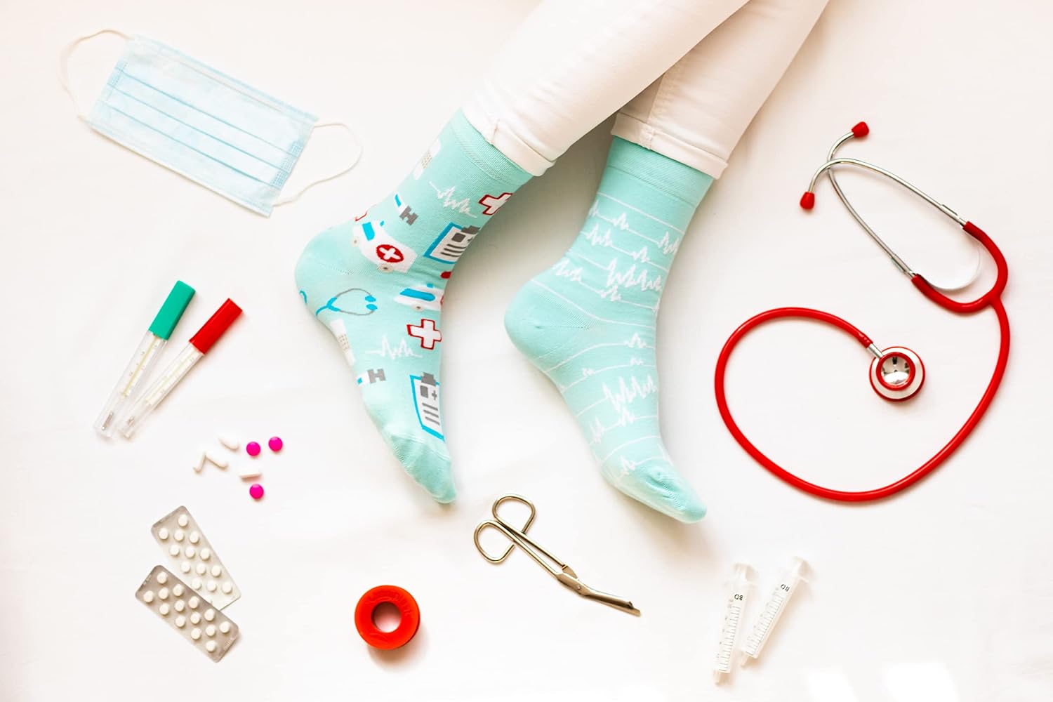Thumbnail 3 de Dedoles Socken Unisex (Damen, Herren & Kinder) – lustige Designs mit linker/rechter Socke im Motiv-Match