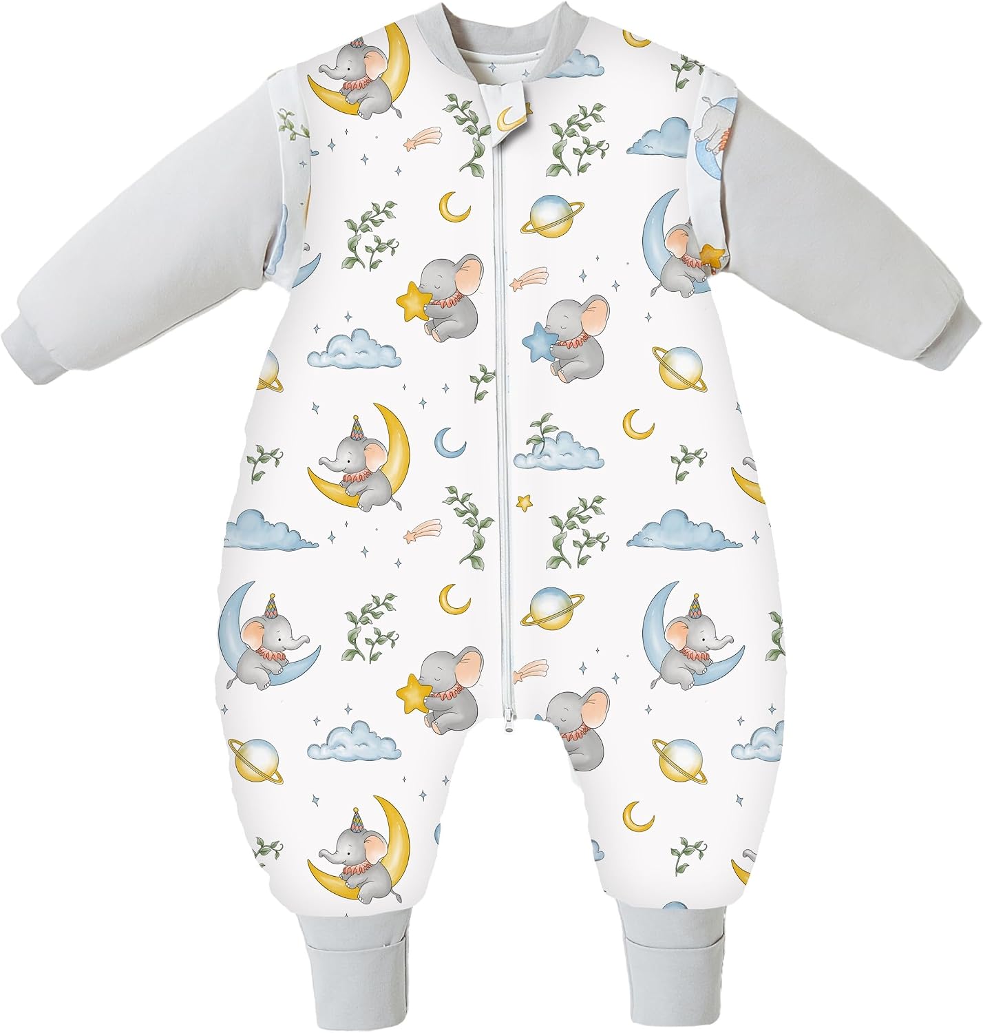 Detalle de Chilsuessy Grey Elephant 3.5 tog toddler sleeping bag with feet