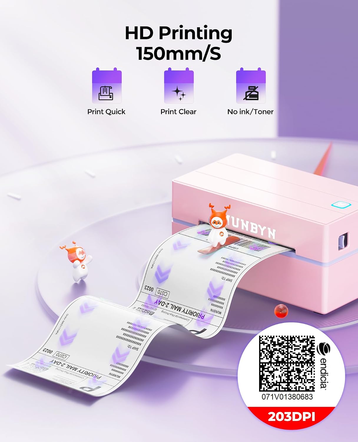 Thumbnail 6 de Munbyn 130B Bluetooth Shipping Label Printer