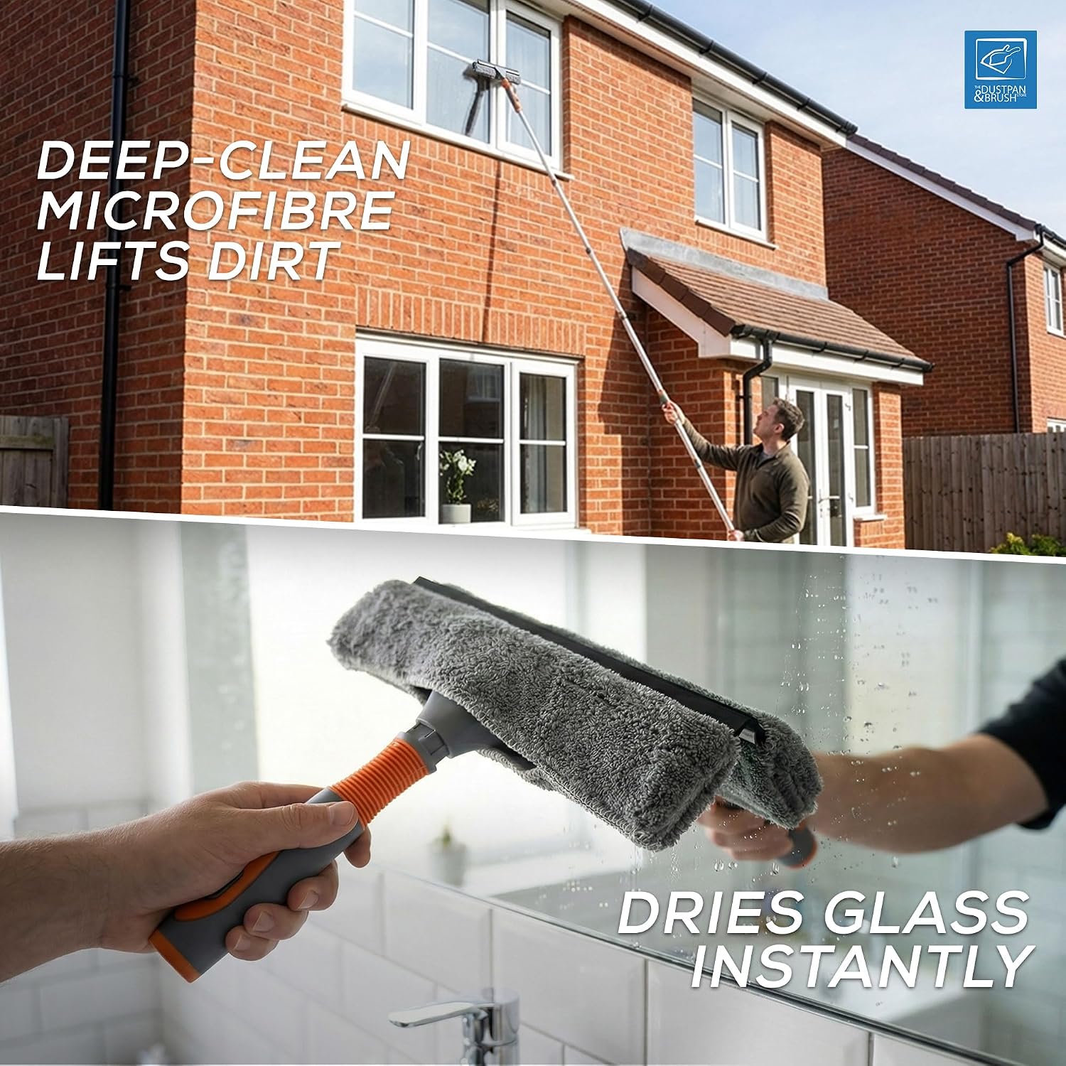 Detalle de Window Cleaning Kit 158cm extendable pole 🧽