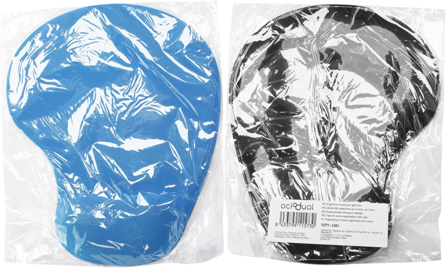 Thumbnail 7 de OcioDual Alfombrilla Reposamuñecas Azul Claro con Gel 🖱️