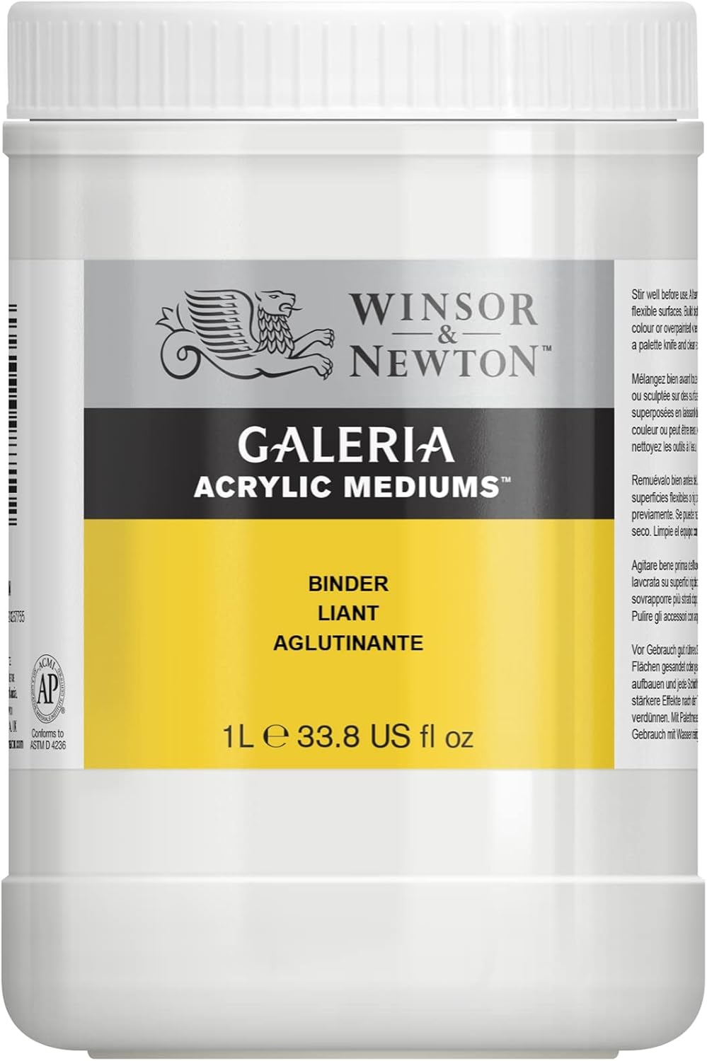 Thumbnail 6 de Winsor & Newton Gesso Weiss 3055948 – Grundierung für Leinwand, weiß (2,5 Liter Eimer)