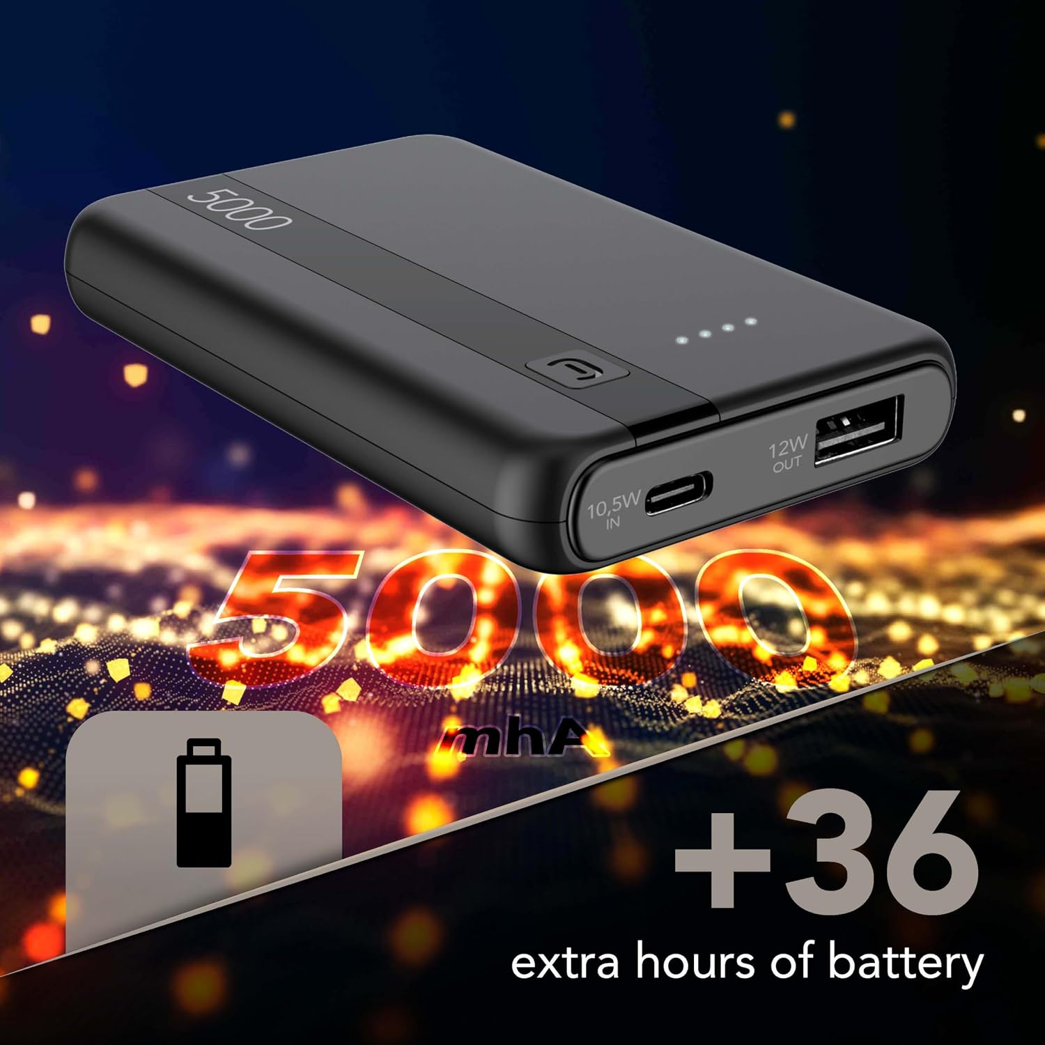 Detalle 2 de cellularline Power Bank 5000 5000 mAh