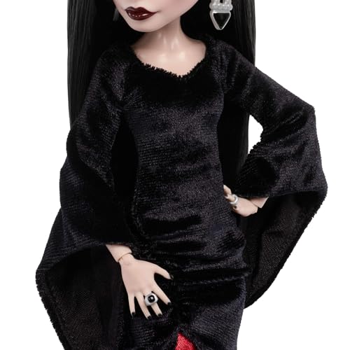 Thumbnail 5 de Monster High x Miércoles: Muñeca Coleccionable Morticia Addams (JLK99) – Vestido de Terciopelo Negro