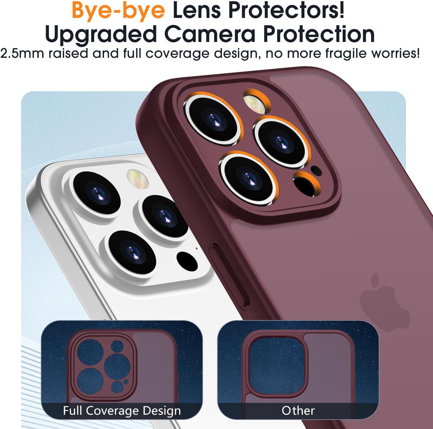 Thumbnail 2 de KPPIT iPhone 15 Pro case with military-grade drop protection (wine red)