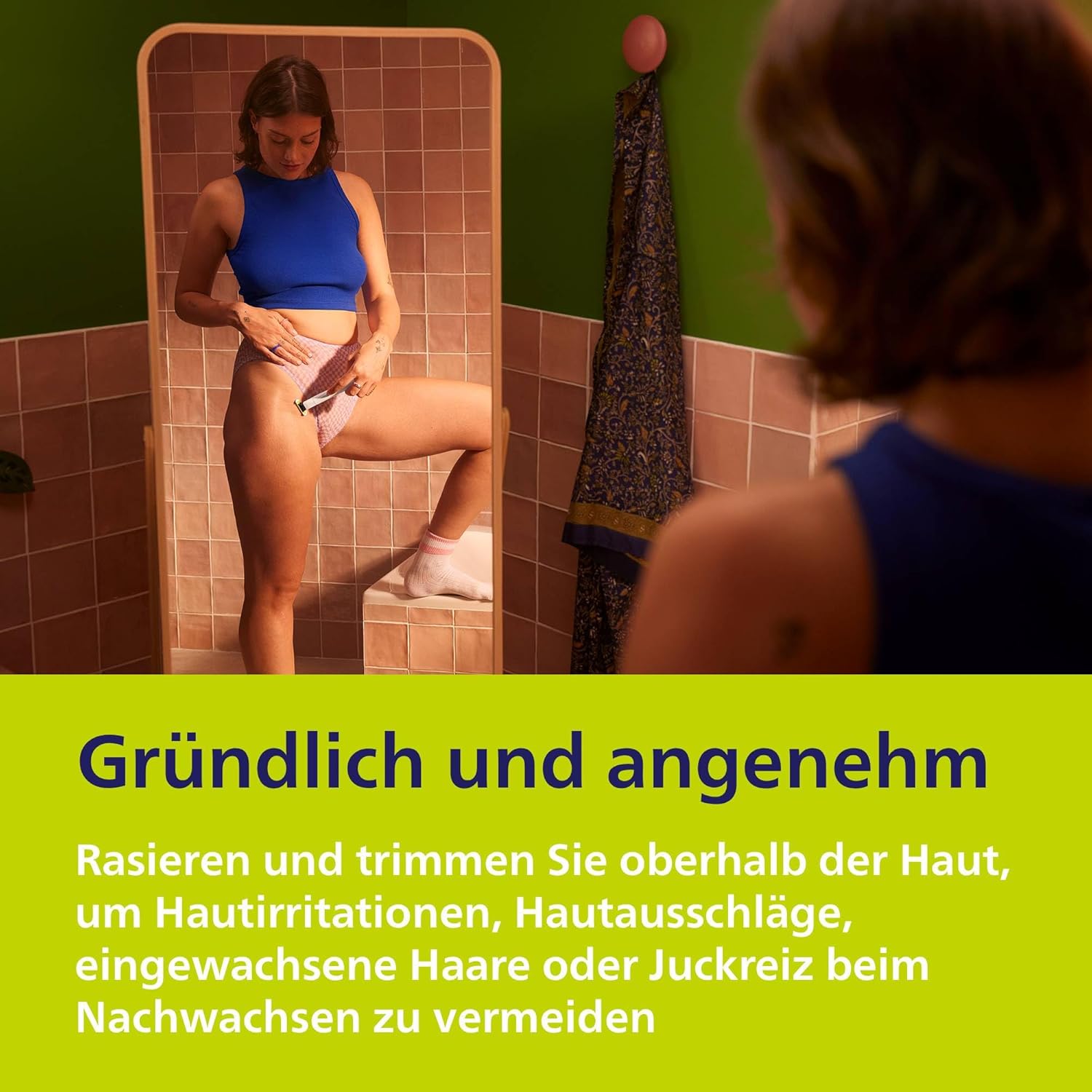 Detalle de Philips OneBlade Intimate QP1924/28 – Intimrasur, Trimmen & Rasieren mit SkinProtect