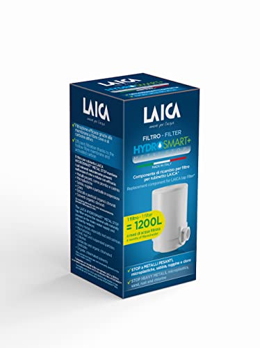 Detalle de LAICA HYDROSMART+ Metal Stop: Filtro rubinetto che riduce metalli pesanti e migliora subito il gusto dell'acqua