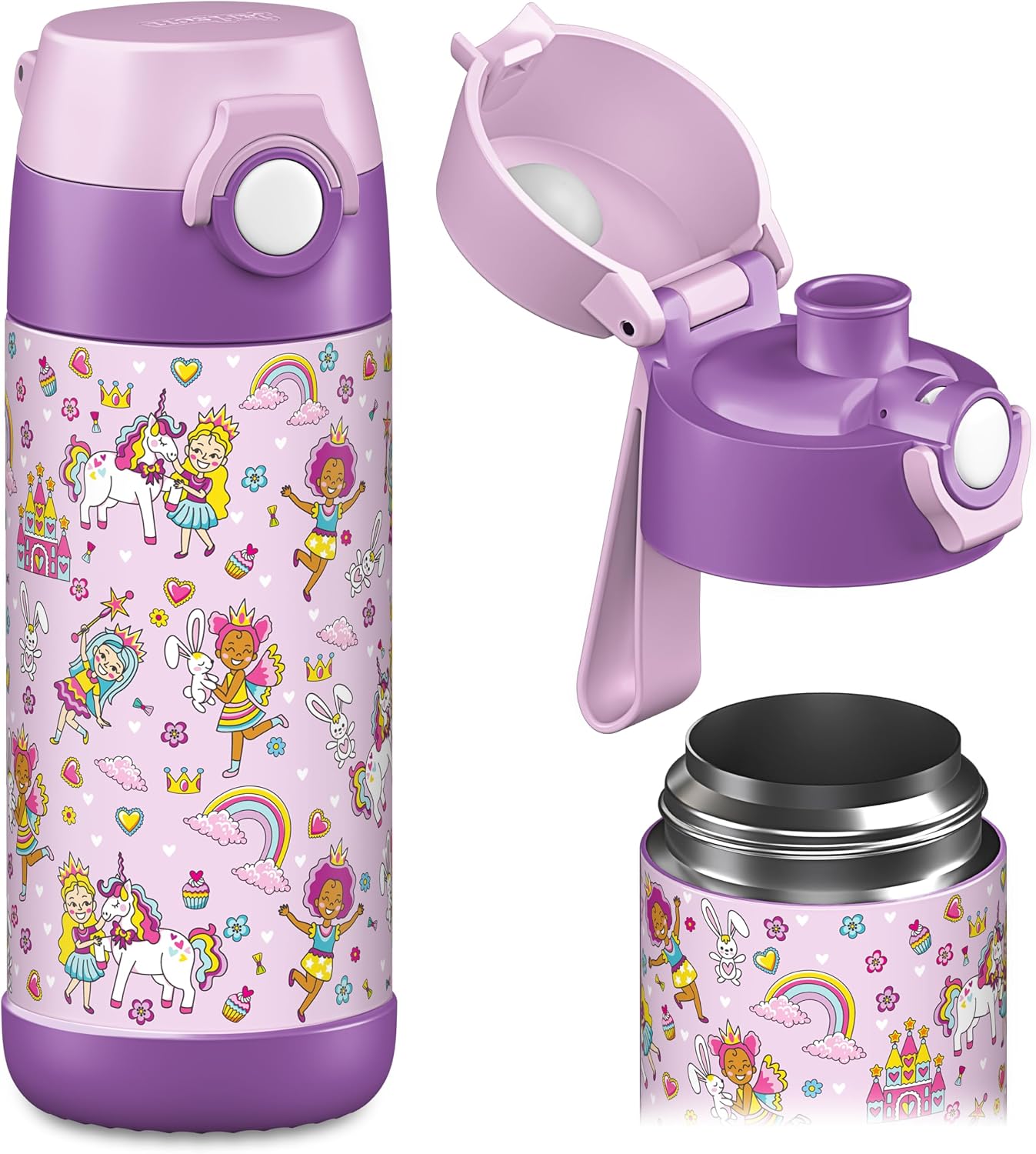 Thumbnail 6 de Jarlson Trinkflasche KindeR Edelstahl MALI 350 ml – auslaufsicher, spülmaschinengeeignet und kohlensäurebeständig