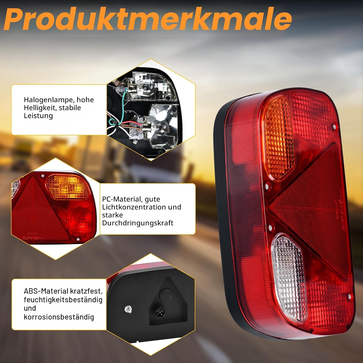 Thumbnail 4 de Aissom Rückleuchten Set 12V für Anhänger