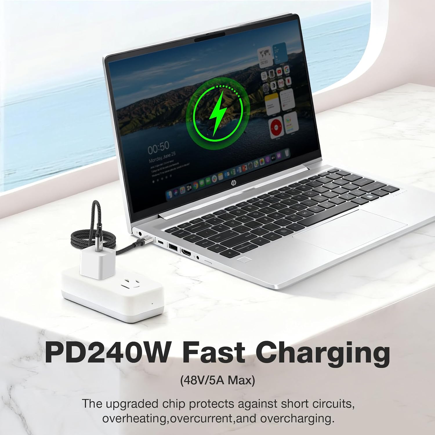 Thumbnail 4 de CABLAPTOP 3m USB-C Cable (USB 3.2 Gen2x2, 20Gbps) with PD3.1 240W and 8K video support