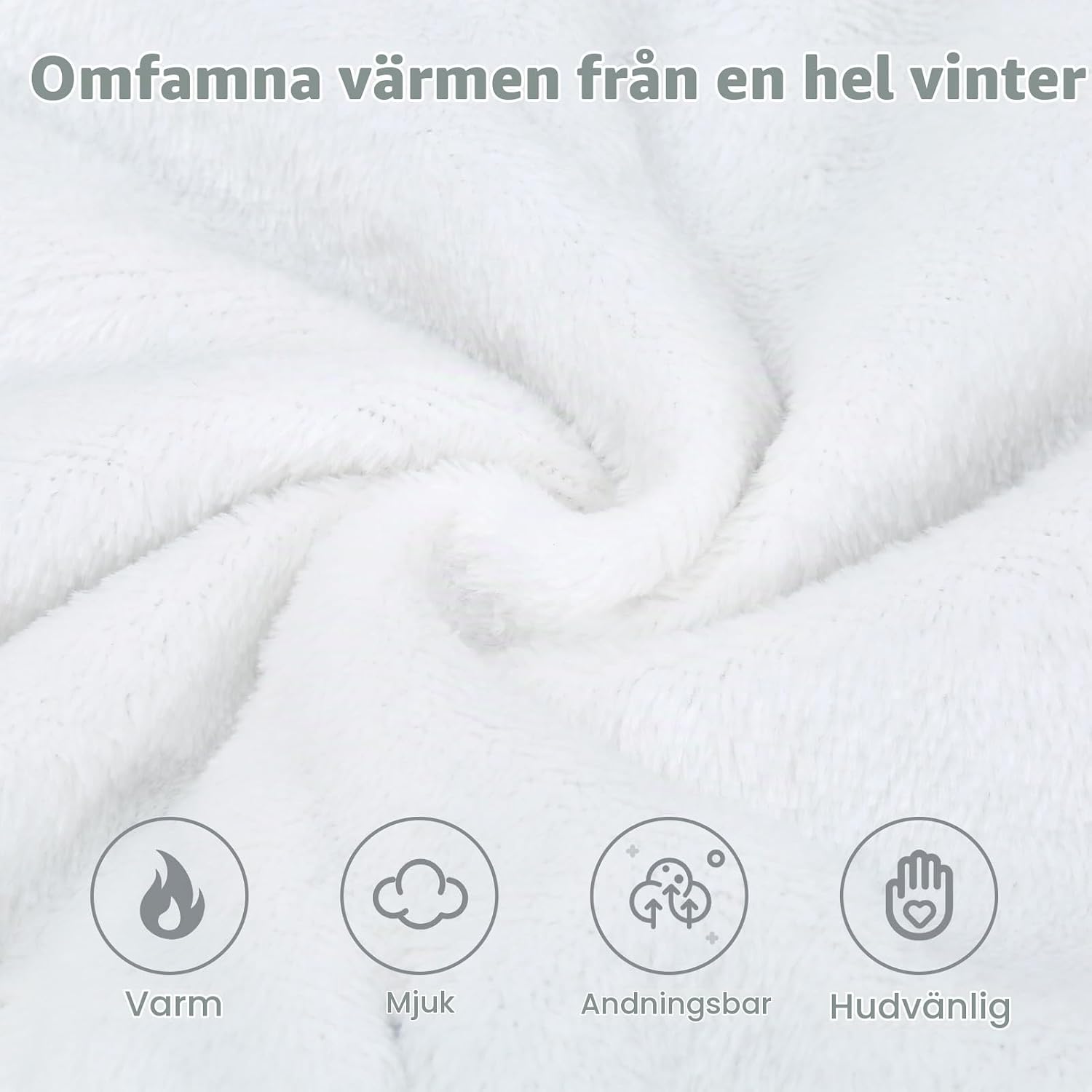 Detalle 2 de JiAmy vinteroverall i fleece för bebis, 0–12 månader