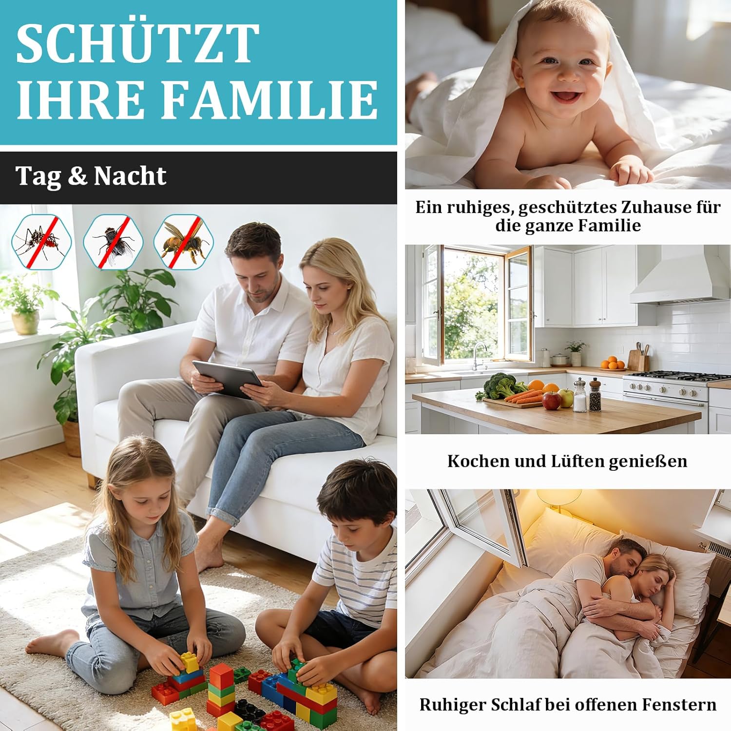Thumbnail 6 de Apalus Dachfenster Fliegengitter – Zuschneidbares Mückennetz für Klappfenster, ohne Bohren