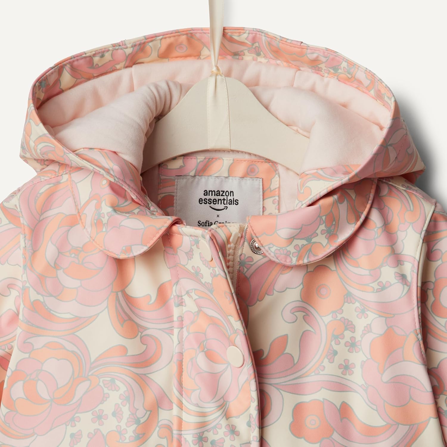 Detalle de Amazon Essentials Baby – Mädchen Wasserabweisende Regenjacke