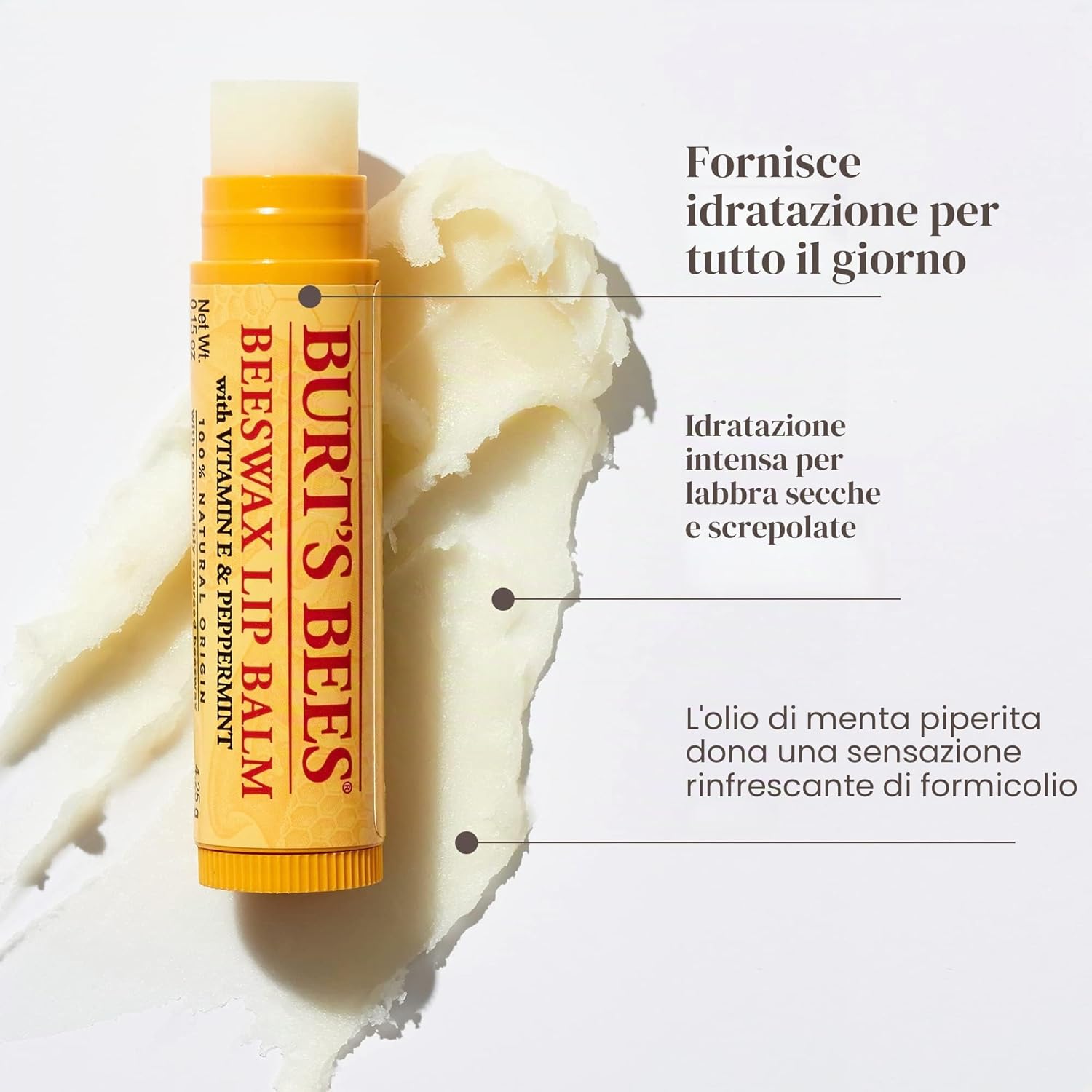 Detalle de Burt's Bees Balsamo Labbra in Vasetto – Set regalo con 3 gusti: Cera d'Api, Ibisco e Melograno (3 x 4.25 g)