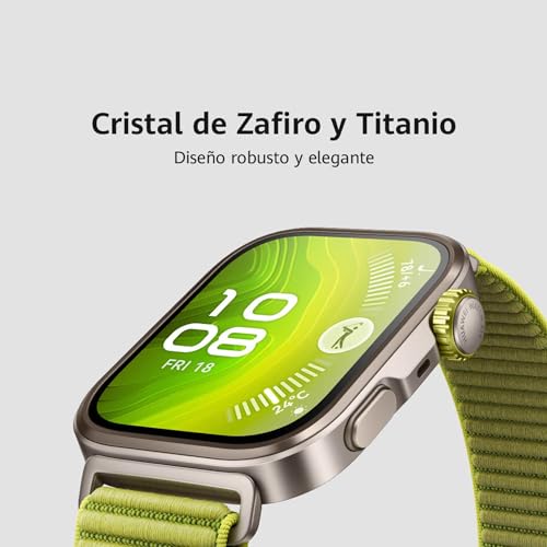 Detalle 2 de HUAWEI Watch FIT 4 Pro Smartwatch, zafiro y titanio, 3.000 nits