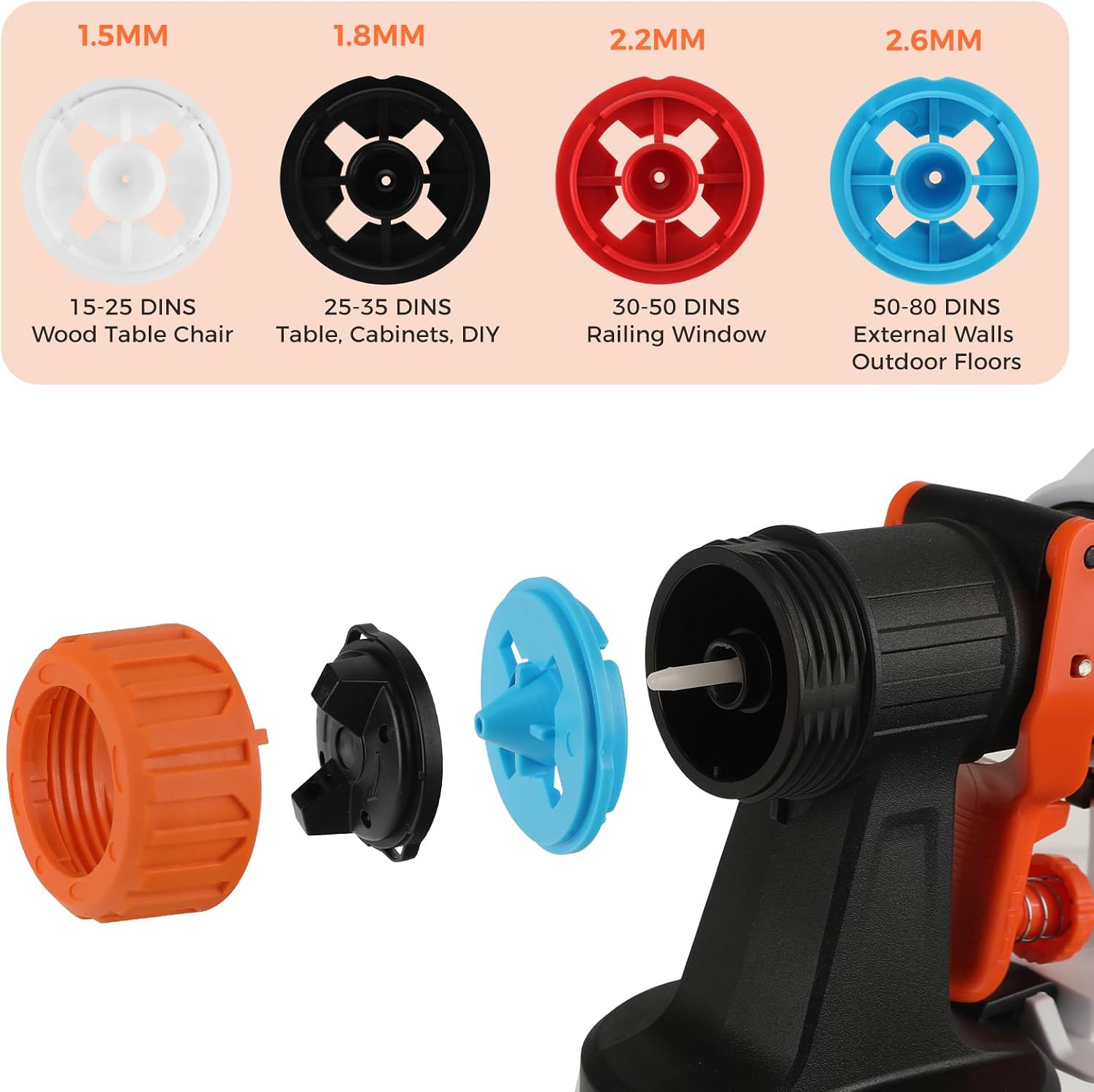 Detalle de LIGO Cordless Paint Sprayer 20V HVLP 4.0Ah