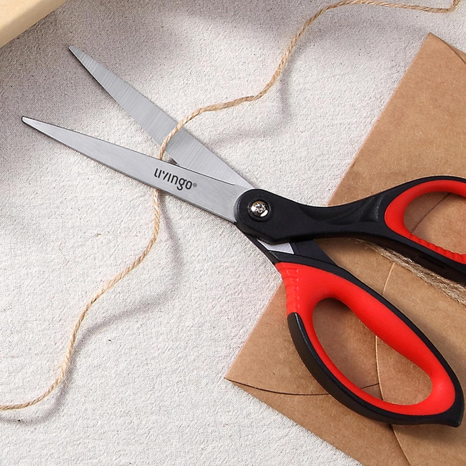 Thumbnail 3 de LIVINGO Forbici Set da 3 forbici in acciaio inox – ergonomiche e colorate per casa, ufficio e scuola
