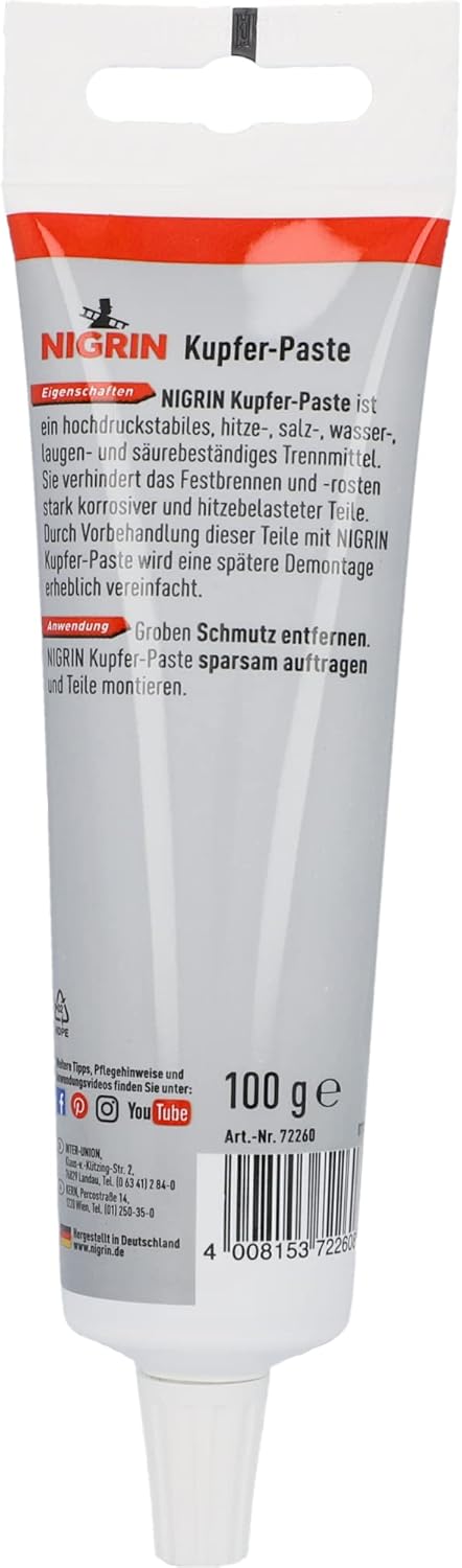 Thumbnail 3 de NIGRIN RepairTec Kupferpaste – hochdruckstabil und hitzebeständig, ideal zur Vorbehandlung