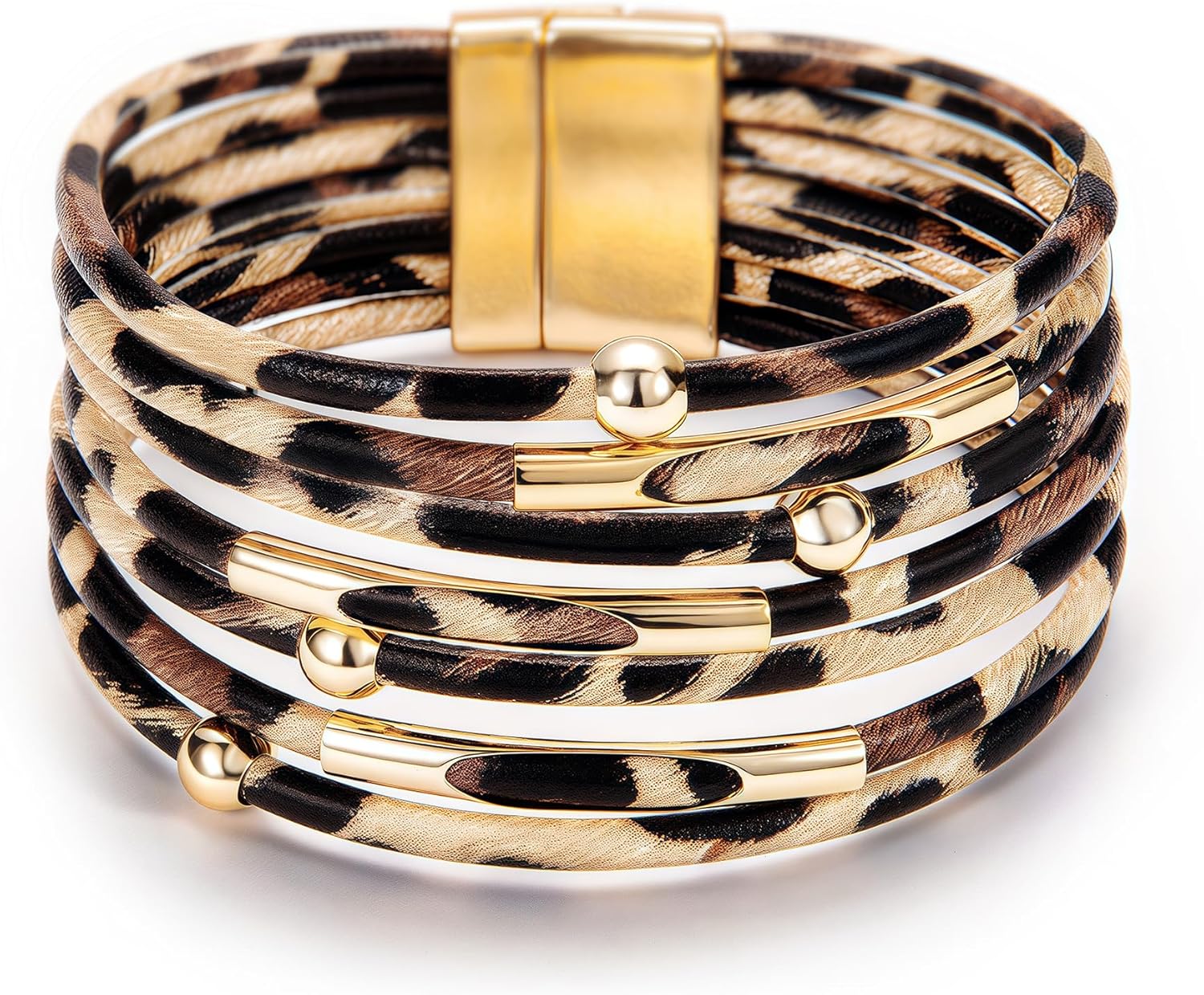 Thumbnail 6 de Fesciory Leather Wrap Bracelet 7.67 in