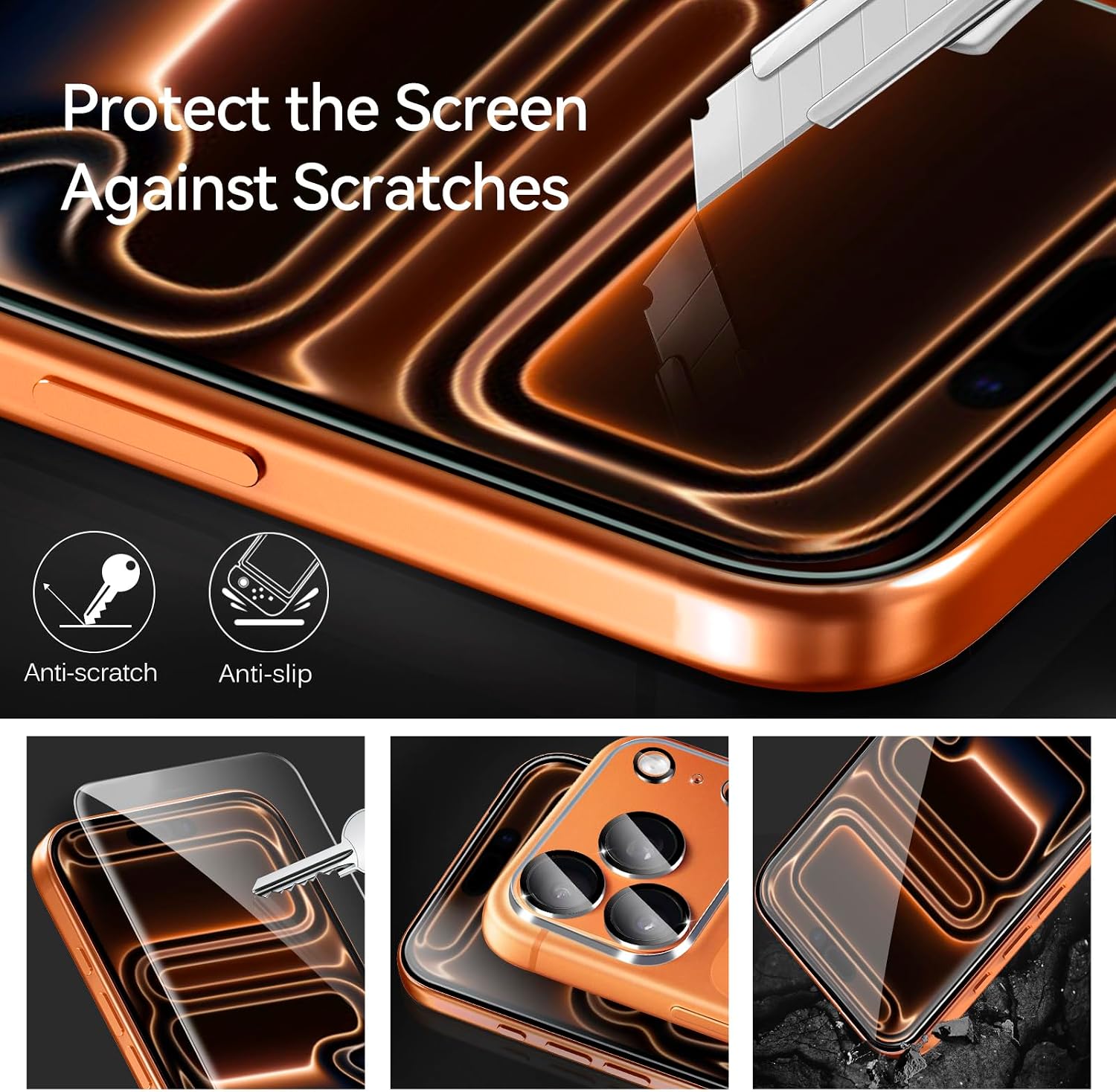 Thumbnail 5 de ivoler Alignment Aid Screen Protector Kit for iPhone 17 Pro (6.3-Inch) – 3 Screen Protectors and 3 Camera Lens Protectors
