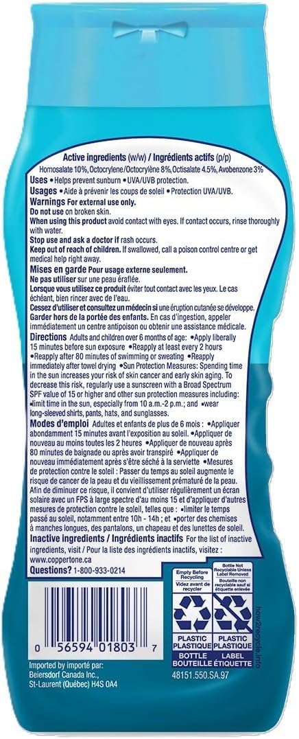 Detalle de Coppertone Kids Sunscreen Lotion SPF 50, Water-Resistant, 237 mL