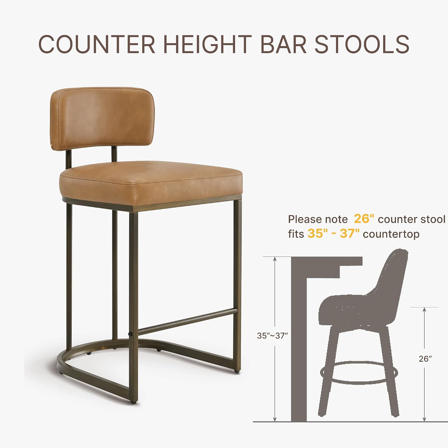 Detalle 2 de Counter Height Bar Stools, 26-inch
