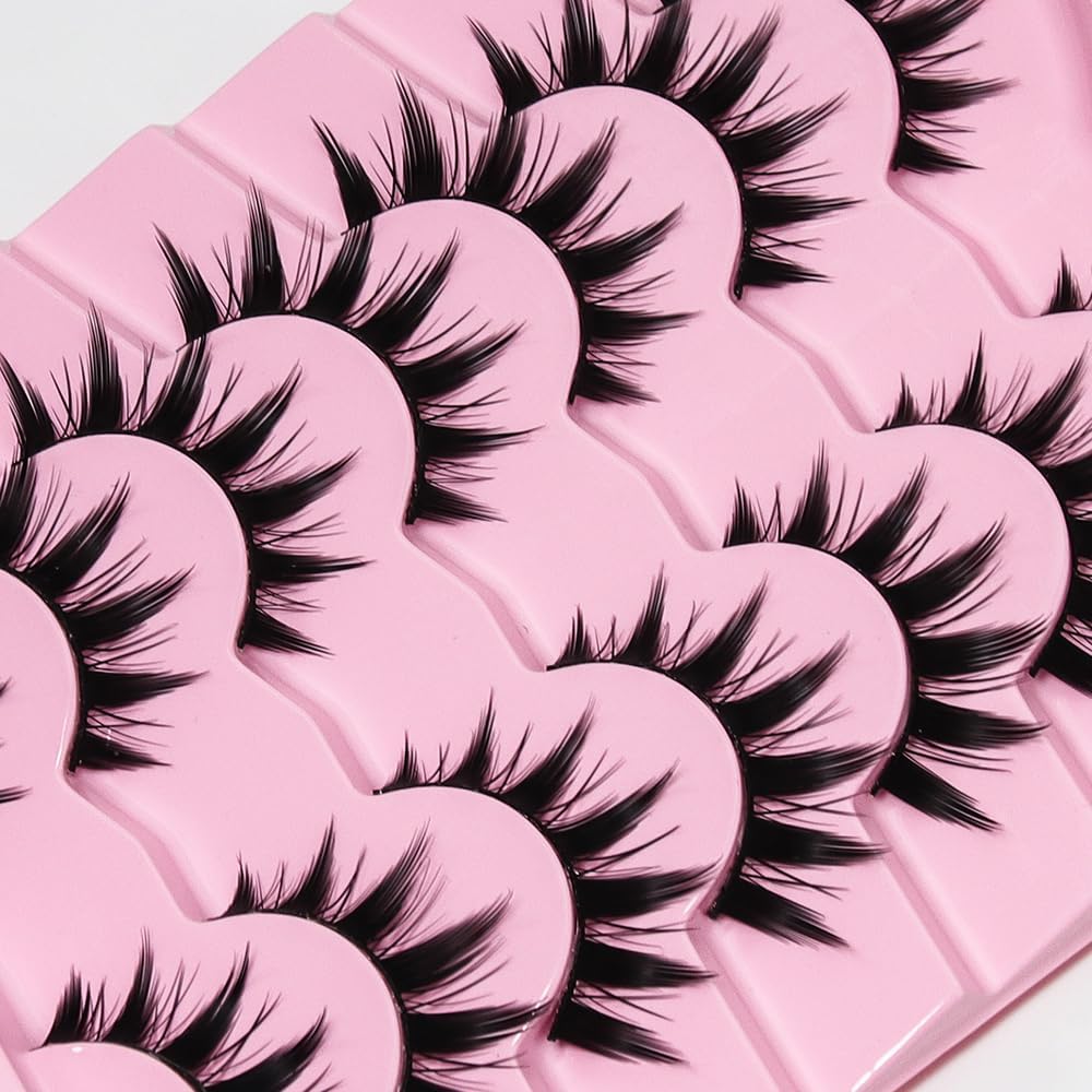Detalle de AKARABEAUTYLASHES Ciglia Finte Naturali 7 Paia 3D – 3D-BN12