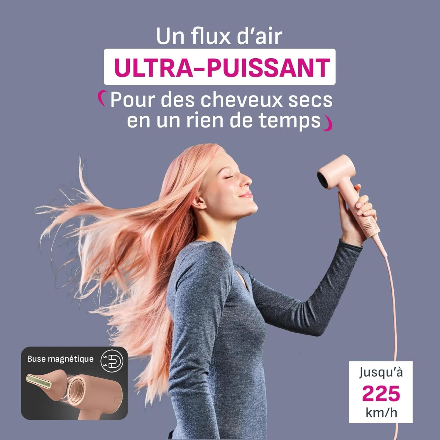 Detalle de Calor Blumia : Sèche-cheveux ultra compact et léger, moteur digital haute vitesse