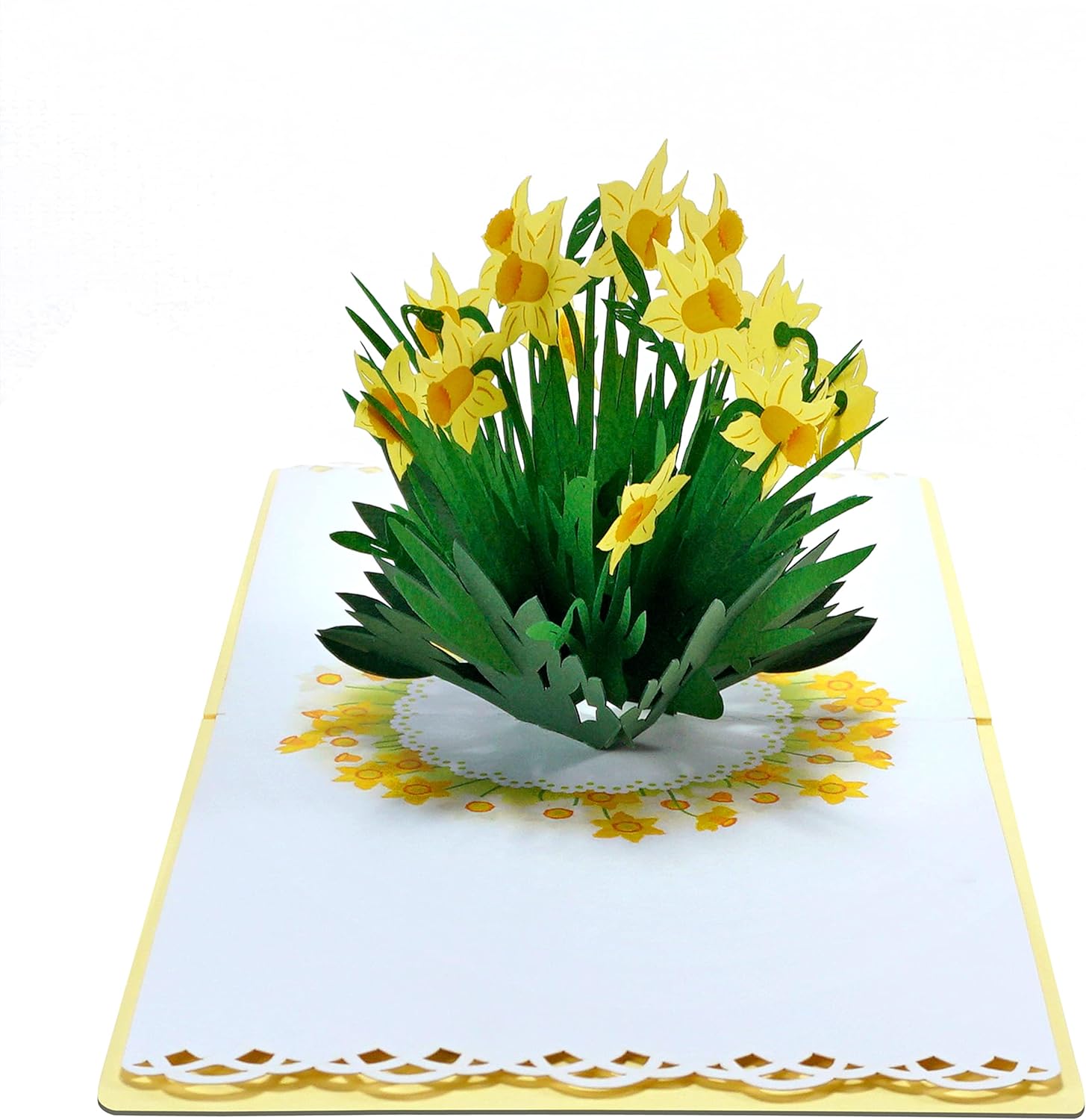 Thumbnail 2 de CUTPOPUP Daffodils Pop Up Karte – 3D-Geburtstagskarte mit Notiz, ideal für Mama, Oma oder Schwiegermutter
