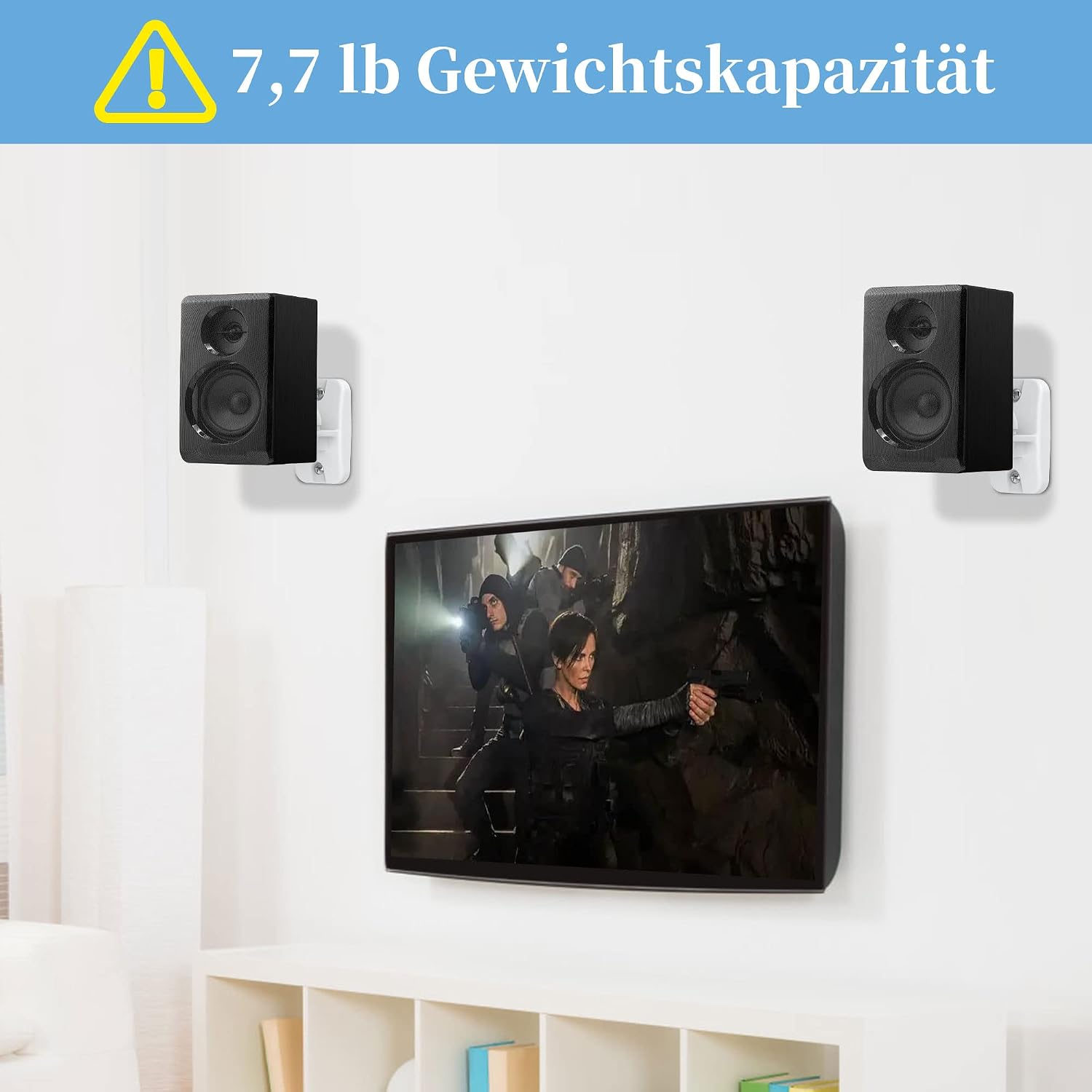 Thumbnail 4 de Cozycase 2er Lautsprecher Wandhalterung Weiß