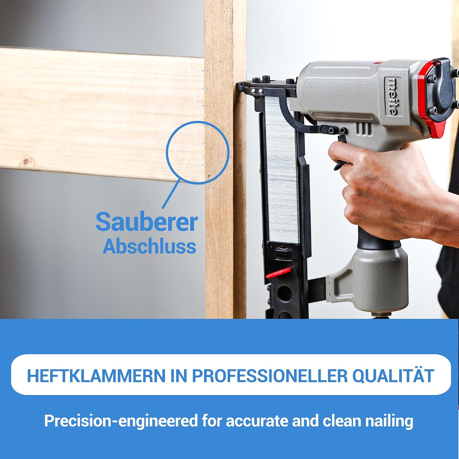 Thumbnail 5 de Meite 18 Gauge Klammern 5,7 x 32 mm, 4.000 Stück – Verzinkte Typ 90 für Polsterarbeiten