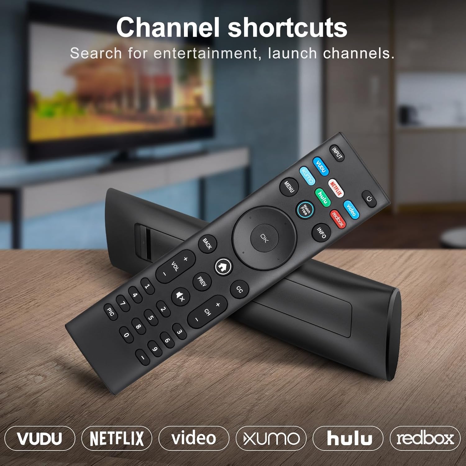 Detalle 2 de Universal for VIZIO Smart TV Remote Replacement XRT140 (2 Pack) for VIZIO Smartcast D, E, M, P, V, PX Series