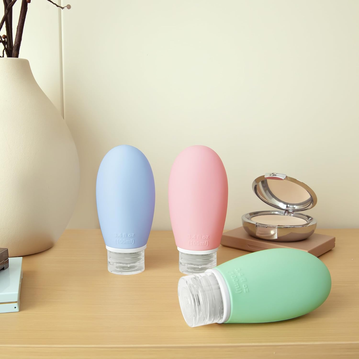 Thumbnail 6 de Opret 100ml Silicone Travel Bottle (3-pack) for toiletries – leak-proof, BPA-free, TSA-approved