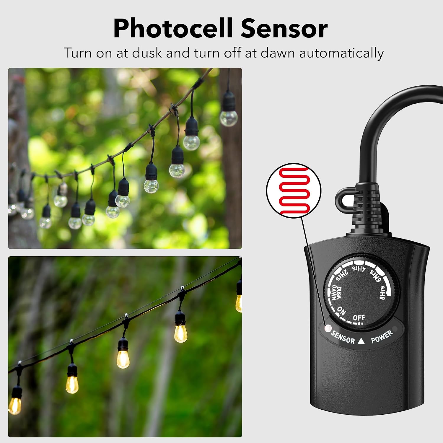 Detalle de HBN Outdoor Light Timer 15A