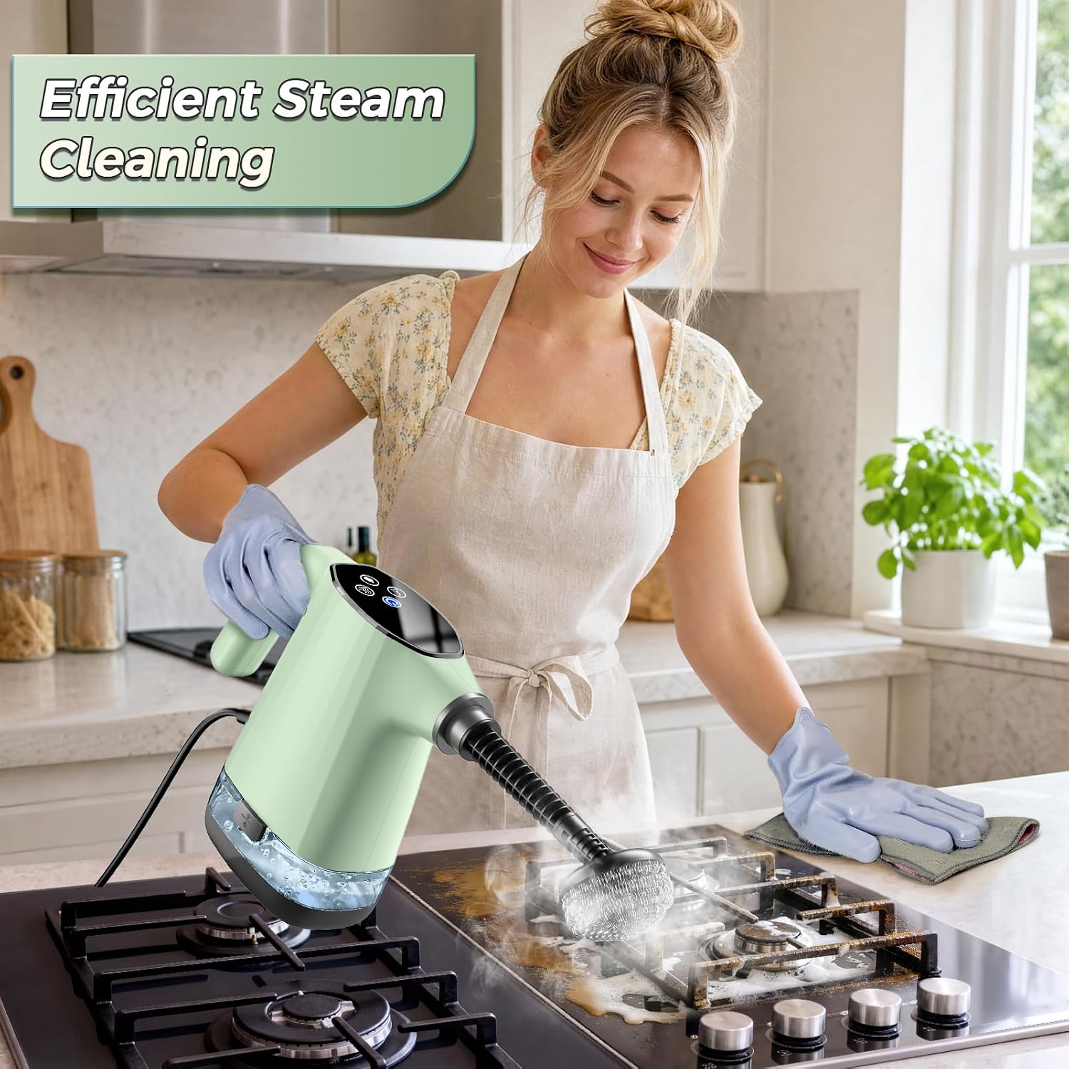 Thumbnail 1 de DOURARY Handheld Steam Cleaner: 1200W Portable Steam Cleaner with 18 Accessories