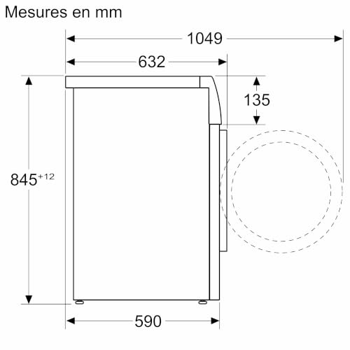 Thumbnail 6 de Bosch WAN2827ZFR Série 4 – Lave-linge pose-libre avec Iron Assist