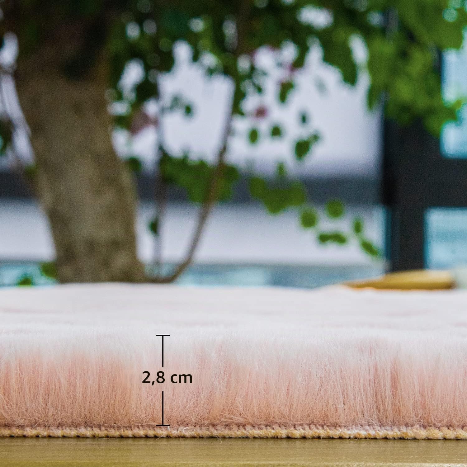 Thumbnail 6 de ORINOVA Teppich Schlafzimmer Flauschig Rosa 90x150 cm – Kunstfell Bettvorleger