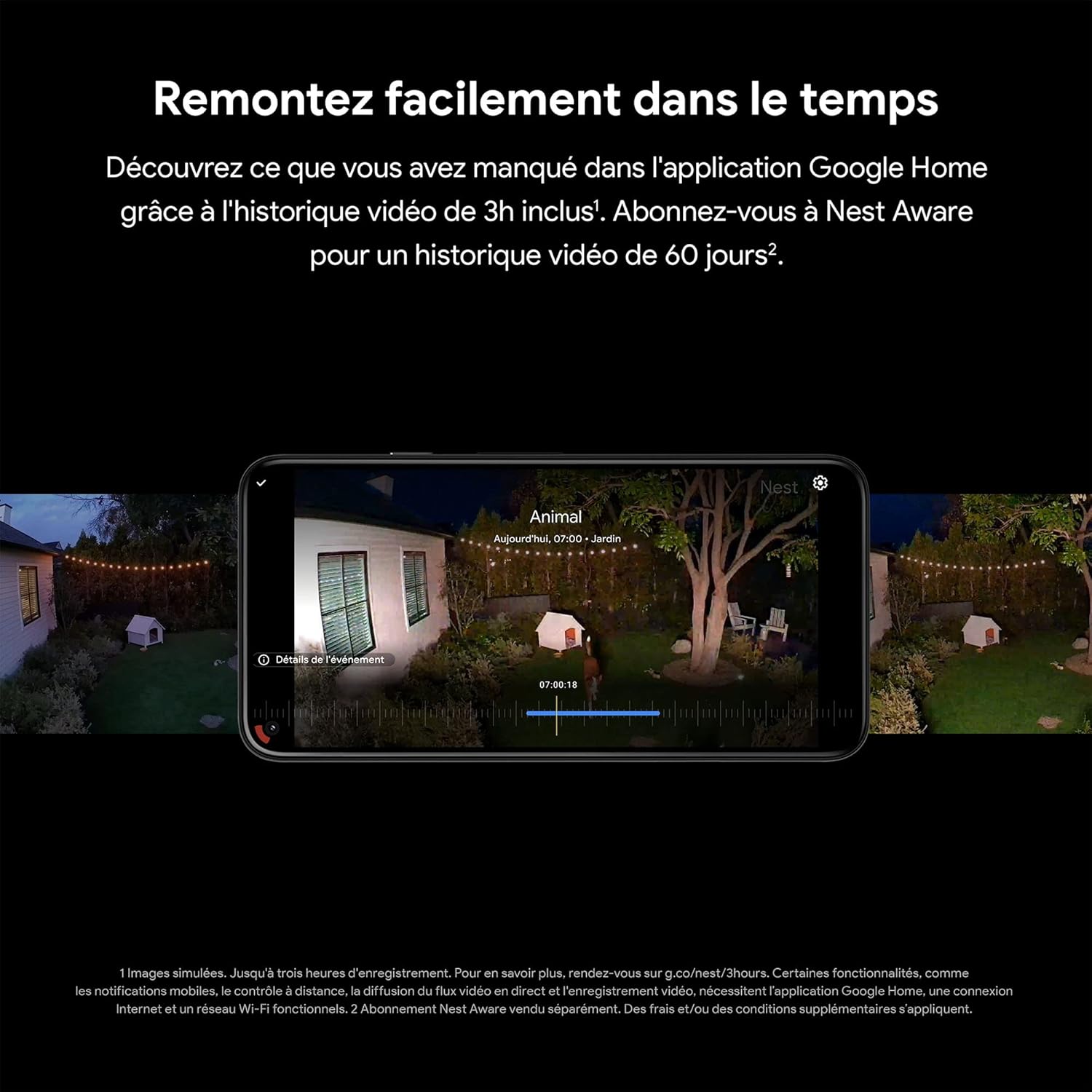 Thumbnail 4 de Nest Cam avec projecteur Extérieur Snow