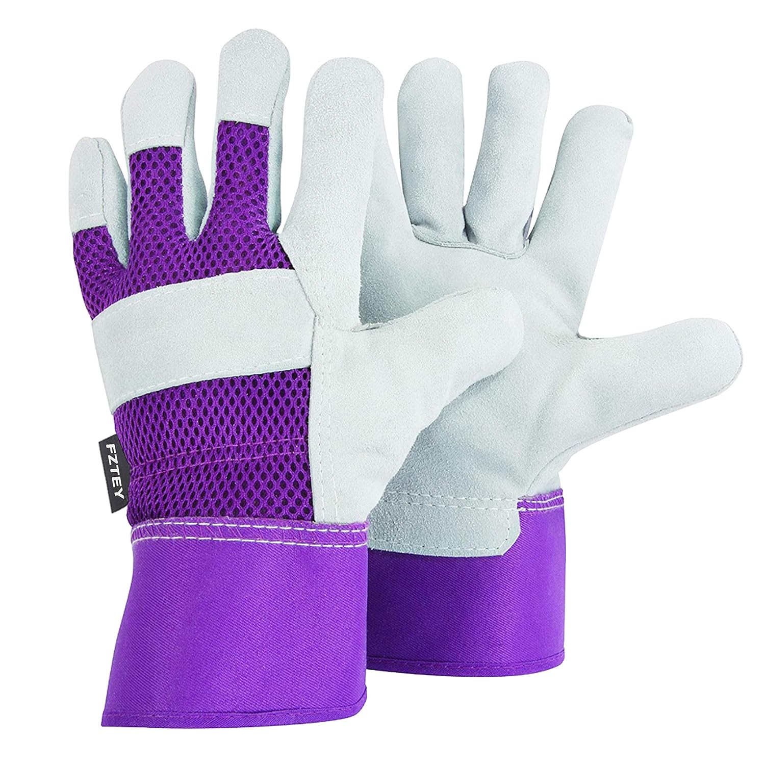 Detalle 2 de Work Gloves XL Green, cowhide leather