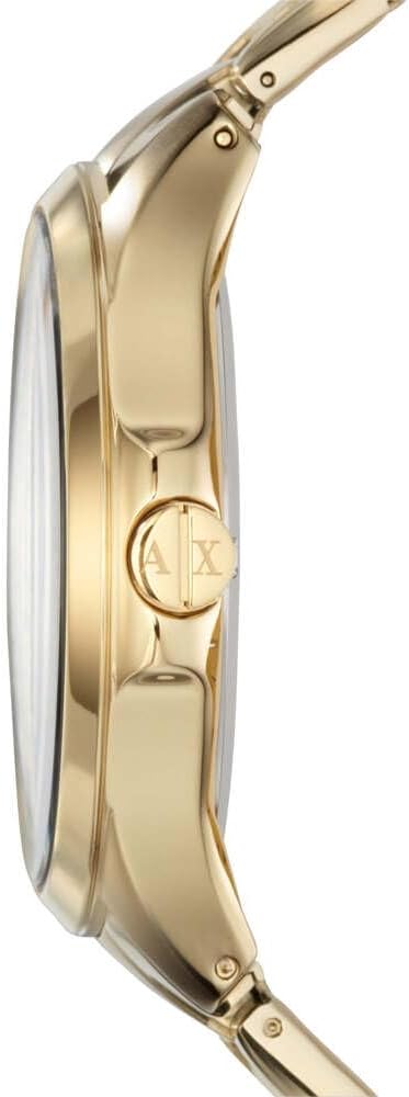 Thumbnail 1 de Montre Armani Exchange Watch for Men, boîtier rond 46 mm et bracelet acier doré