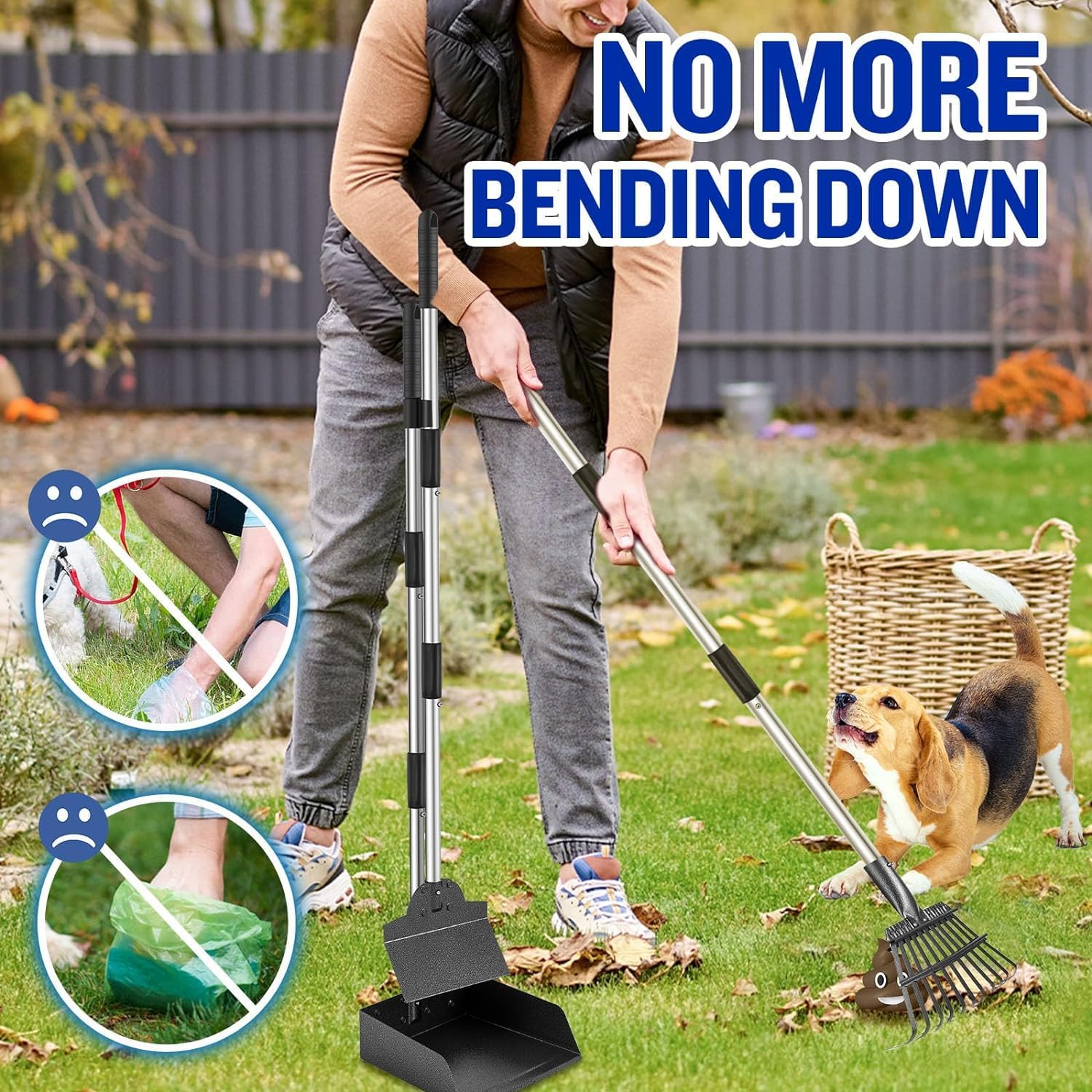 Detalle 2 de Snagle Paw Poop Scoop with 96.5cm Adjustable Handle